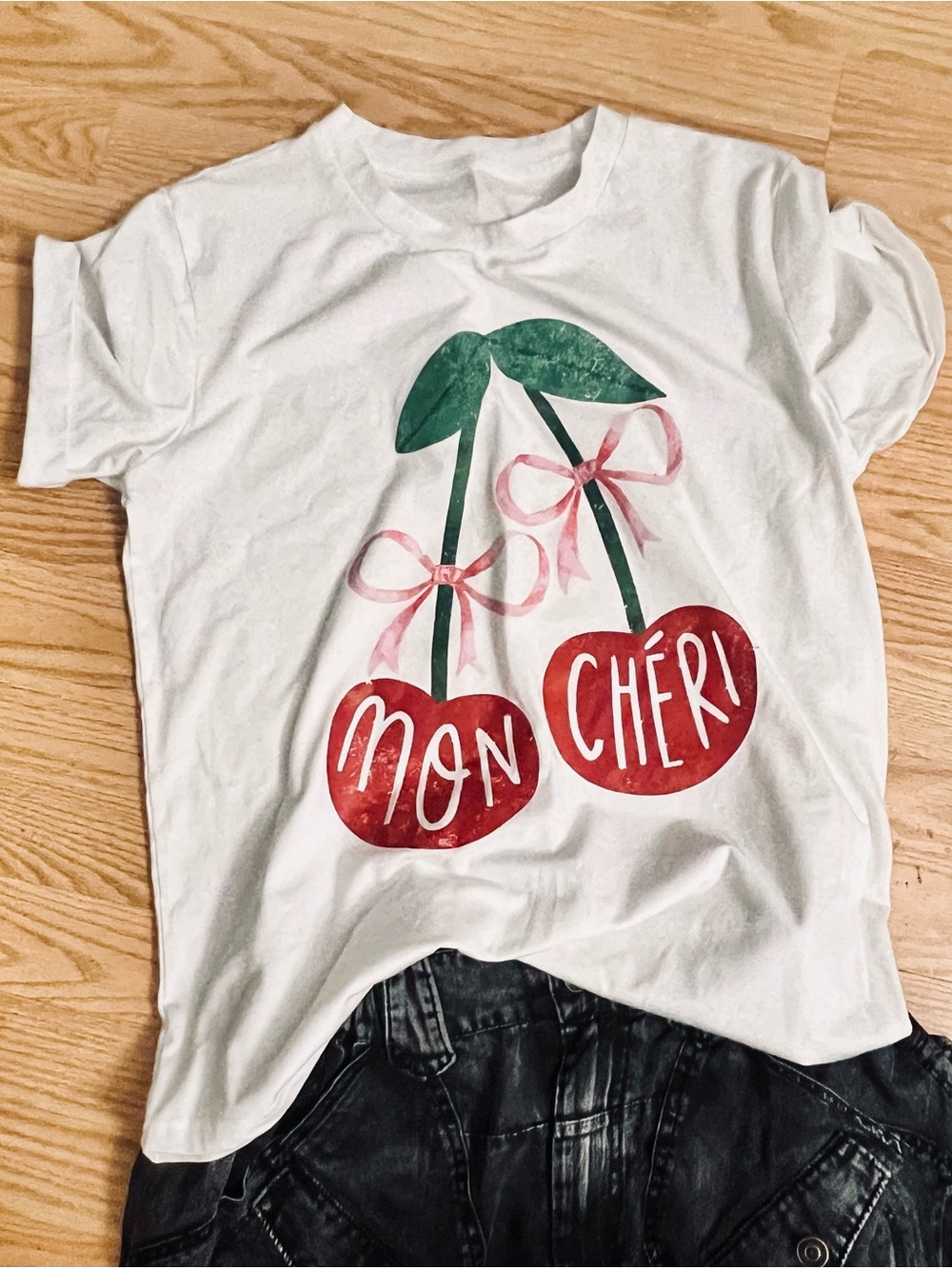 White Cherry Graphic Tee